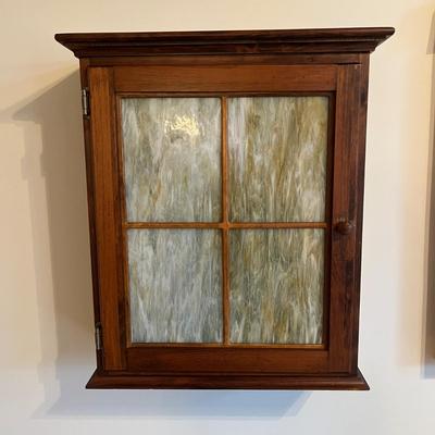Wall Mounted Cabinet with Glass Front Panels (LR-MG)