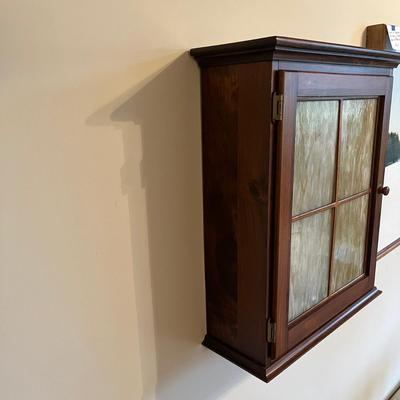 Wall Mounted Cabinet with Glass Front Panels (LR-MG)