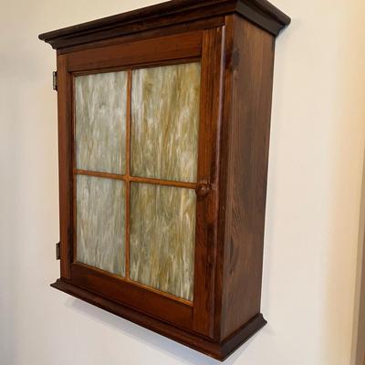 Wall Mounted Cabinet with Glass Front Panels (LR-MG)
