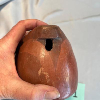Pottery face sculpture