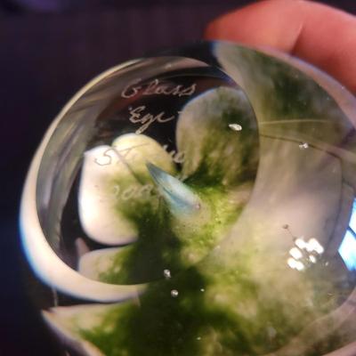 Rogaska Crystal Egg, Glass Eye Studio Glass Flower and More (DR-DW)