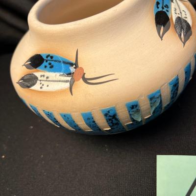Marilyn Signed Native American Pottery Bowl