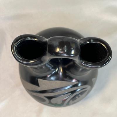 Black on Black Wedding Vase