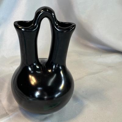 Black on Black Wedding Vase
