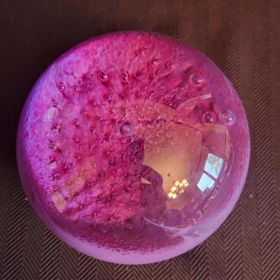 Six Decorative Glass Paperweights (DR-DW)