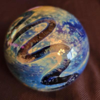 Six Decorative Glass Paperweights (DR-DW)