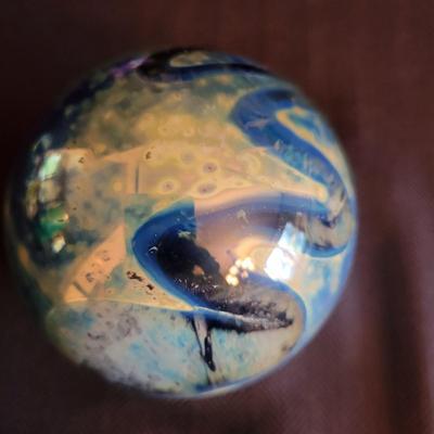 Six Decorative Glass Paperweights (DR-DW)