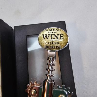 Iron Wine Rack, Le Grape Uncorking Machine, & Accessories (S1-JS)