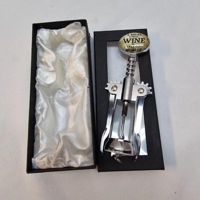 Iron Wine Rack, Le Grape Uncorking Machine, & Accessories (S1-JS)