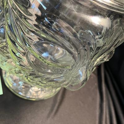 Vintage Libby Glass Owl Crystal Jar