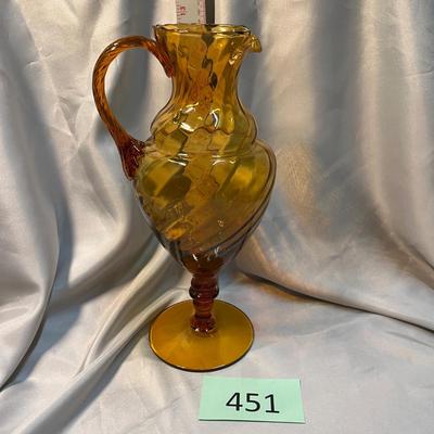 Empoli Amber Pitcher