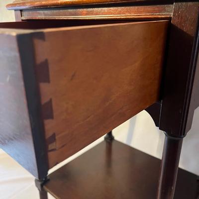 Hurricane Lamp & Side Table (LR-MG)