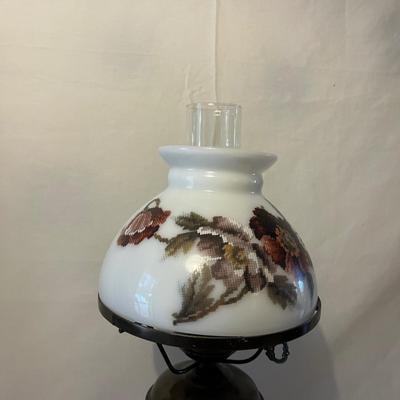 Hurricane Lamp & Side Table (LR-MG)