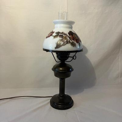 Hurricane Lamp & Side Table (LR-MG)