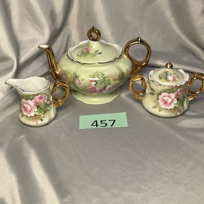 Lefton Roses Tea Set