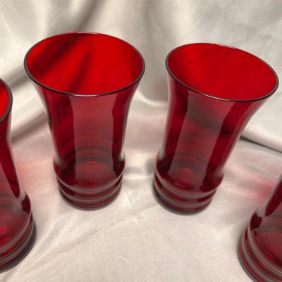 6 Ruby Tumblers