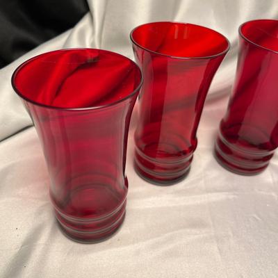 6 Ruby Tumblers