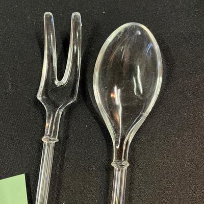Depression Glass Fork & Spoon