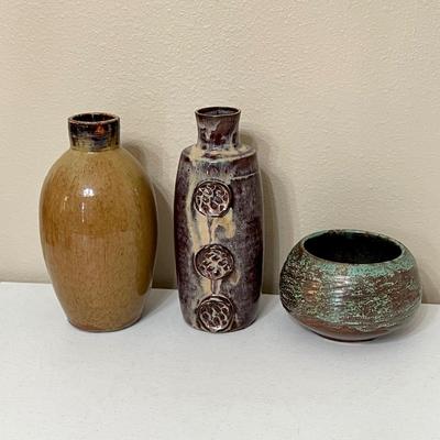 Trio (3) ~ Assorted Pottery