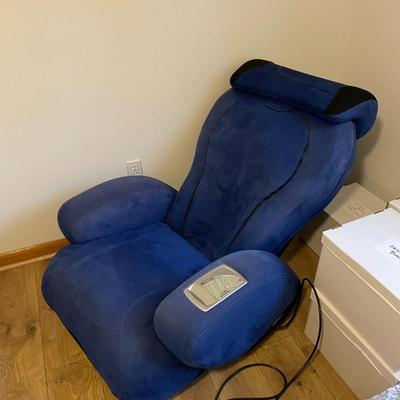 Blue Massage Chair - Sharper Image