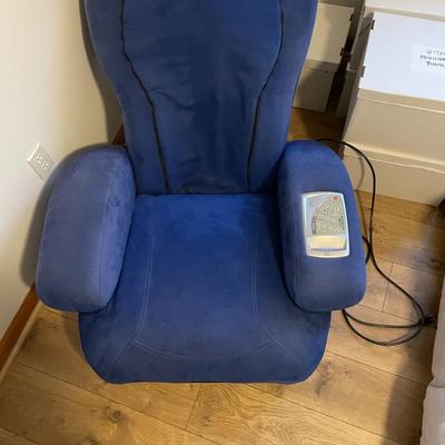 Blue Massage Chair - Sharper Image