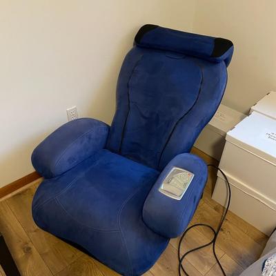 Blue Massage Chair - Sharper Image