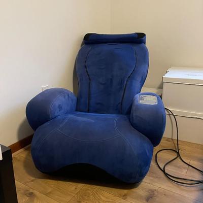 Blue Massage Chair - Sharper Image