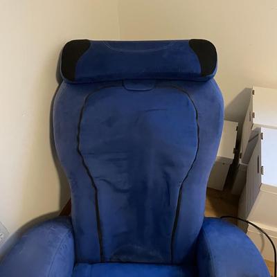 Blue Massage Chair - Sharper Image