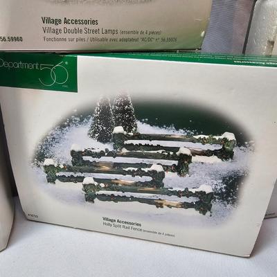 Department 56 & Other Christmas Village Accessories (S1-JS)