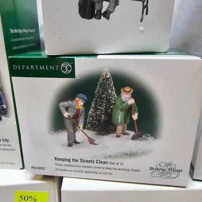 Department 56 & Other Christmas Village Accessories (S1-JS)