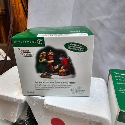 Department 56 & Other Christmas Village Accessories (S1-JS)