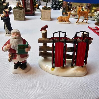 Department 56 & Other Christmas Village Accessories (S1-JS)