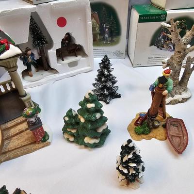 Department 56 & Other Christmas Village Accessories (S1-JS)