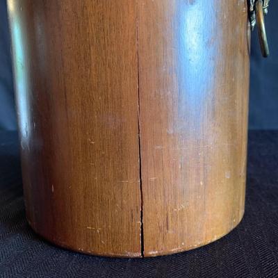 MCM Style Metal Serving Trays & Vermillion Walnut Ice Bucket (K-HS)