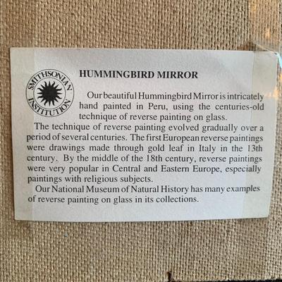 Hand Painted Peruvian Hummingbird Mirror (LR-HS)