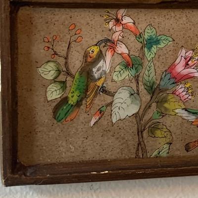 Hand Painted Peruvian Hummingbird Mirror (LR-HS)