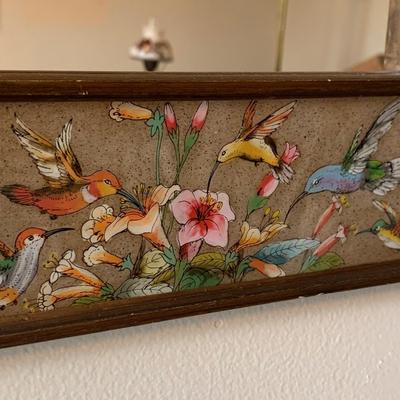 Hand Painted Peruvian Hummingbird Mirror (LR-HS)