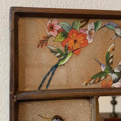 Hand Painted Peruvian Hummingbird Mirror (LR-HS)