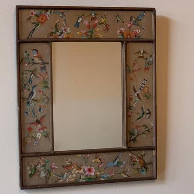 Hand Painted Peruvian Hummingbird Mirror (LR-HS)