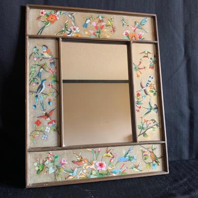 Hand Painted Peruvian Hummingbird Mirror (LR-HS)