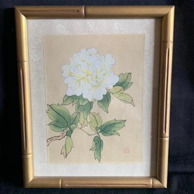 Hand Painted Asian Silk Flower Art (LR-HS)