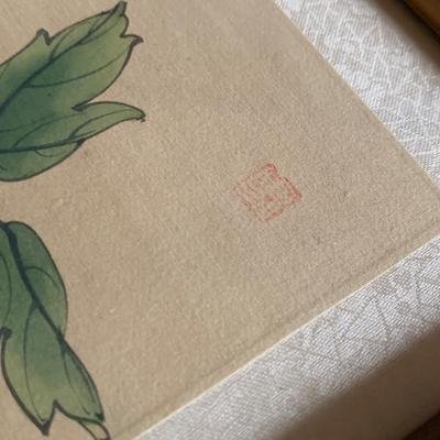 Hand Painted Asian Silk Flower Art (LR-HS)