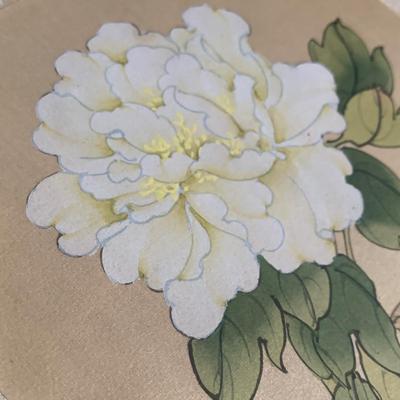 Hand Painted Asian Silk Flower Art (LR-HS)