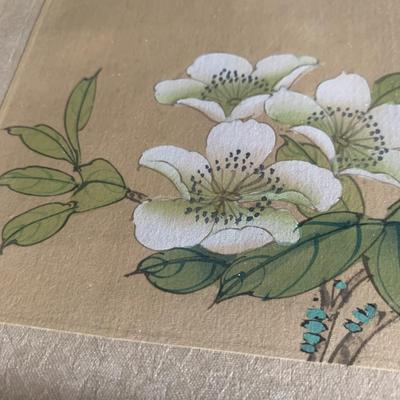 Hand Painted Asian Silk Flower Art (LR-HS)