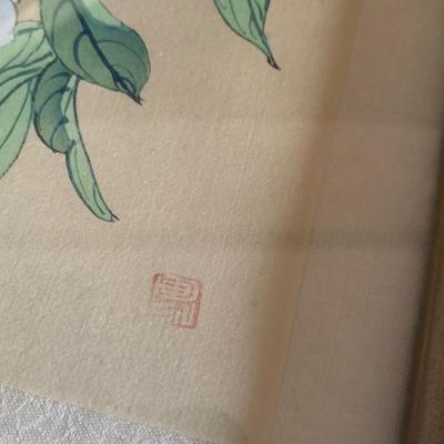 Hand Painted Asian Silk Flower Art (LR-HS)