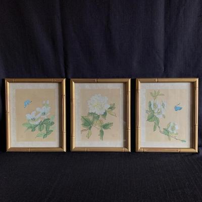 Hand Painted Asian Silk Flower Art (LR-HS)