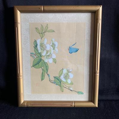 Hand Painted Asian Silk Flower Art (LR-HS)
