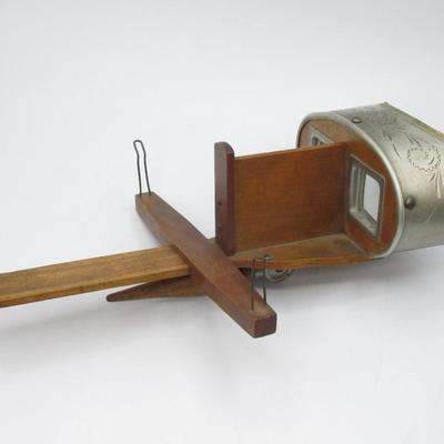 Antique wood Viewer Exposition Universelle Internationale Stereoscope/Stereoviewer
