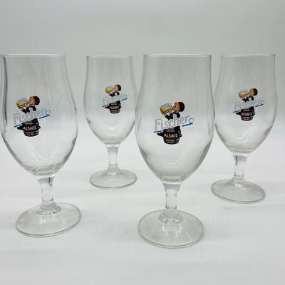 4  FISCHER ALAS Stemmed Beer Glass  0.40 ltr