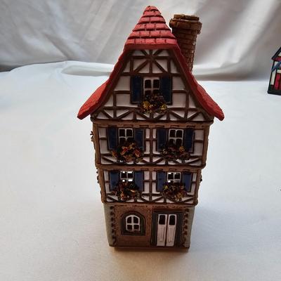 Terra Cotta & Ceramic Candle Burning Houses  (S1-JS)